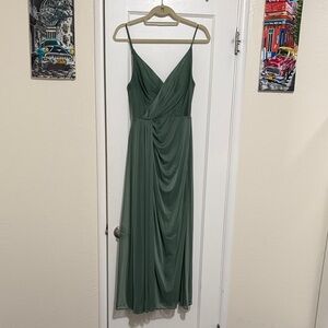 Azazie Forest Green Maxi Dress